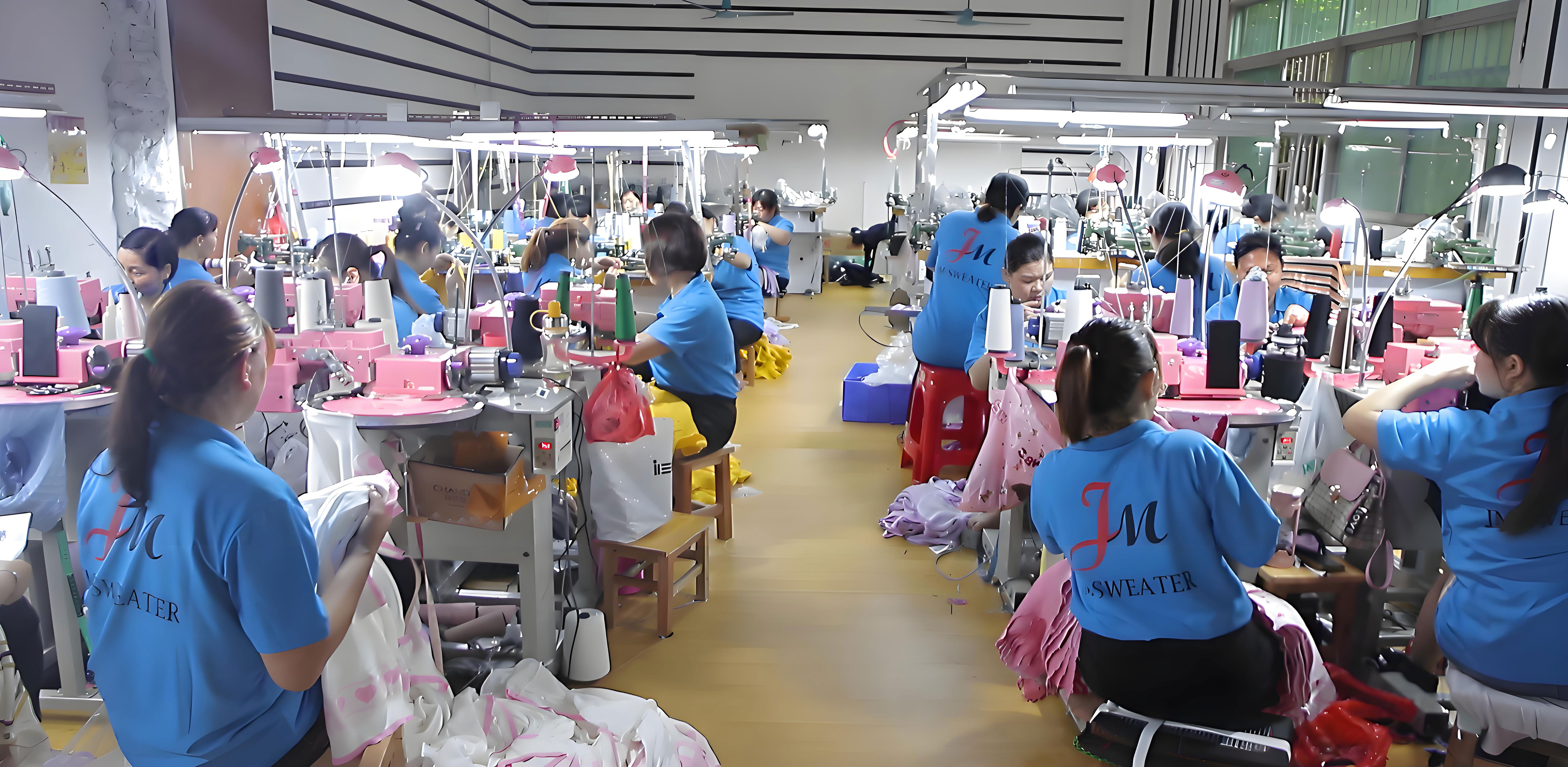 Precision circular knit integration at our knitwear factory